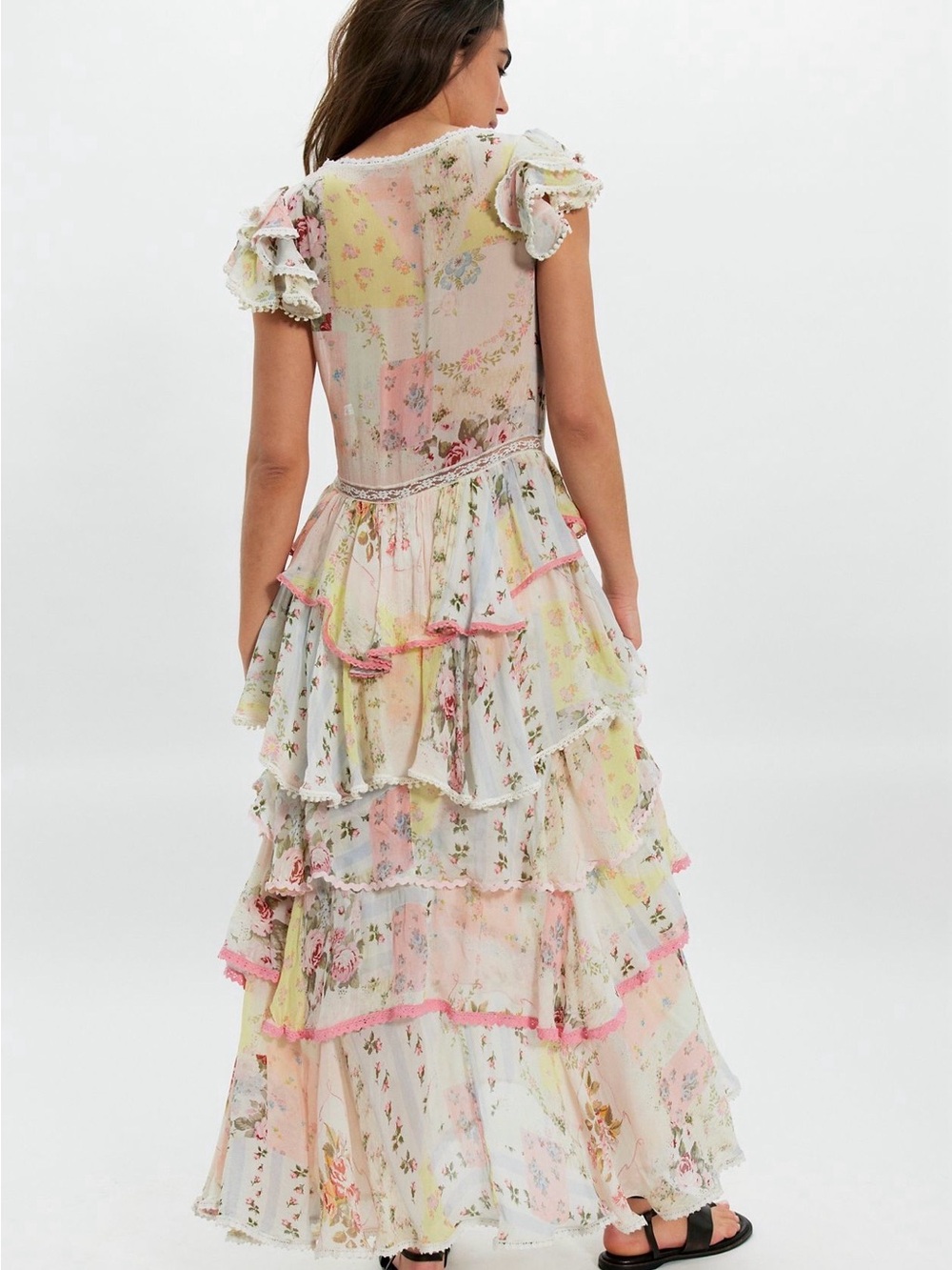 LAST CHANCE- Free People Love You Bunches Midi Dress - Picture 3 of 6